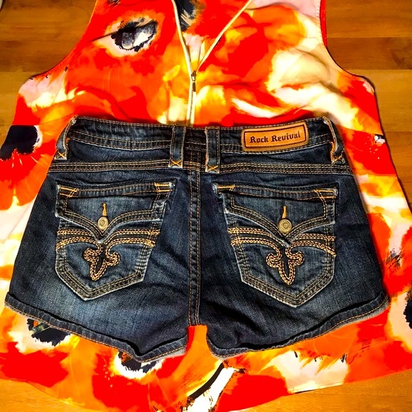 Rock Revival Pants - Rock Revival 'Stephan' Denim Shorts, Size 28